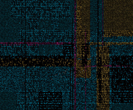 An abstract background consisting of binary numbers.