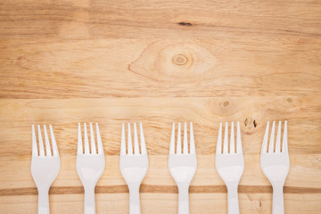 white fork background