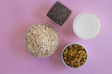 breakfast, oat flakes