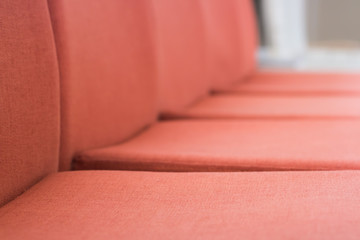 Orange sofa