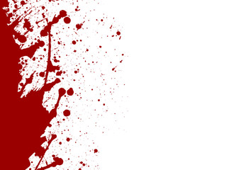 Obraz na płótnie Canvas abstract vector paint splatter red color isolated background