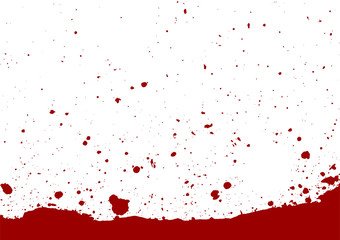 abstract vector paint splatter red color isolated background