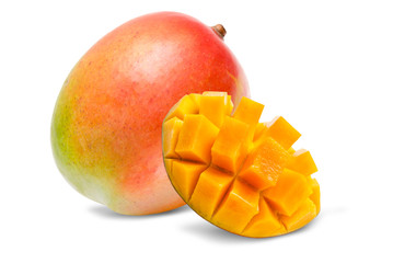 Mango isolated on white