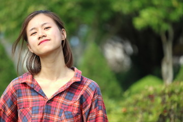 Fototapeta premium ベトナム旅行 若い女性