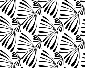 Abstract seamless background pattern . Monochrome vector illustration.