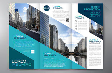 Brochure 3 fold flyer design a4 template.