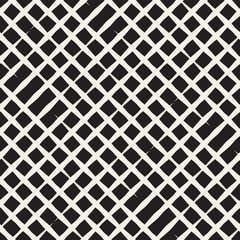 Seamless geometric lattice pattern. Irregular grid background. Stylish chaotic vector texture