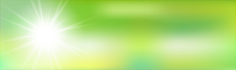 Hintergrund Banner Sommer Grün Sonne