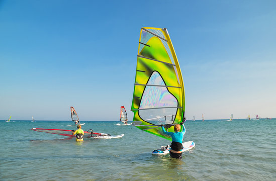 windsurfing rhodes island greece