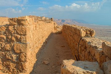 Ruins of Masada fortress, Israel