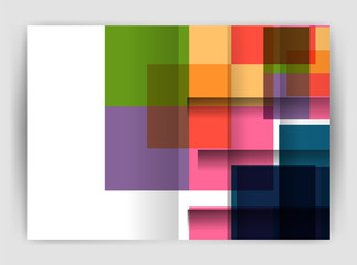 Square design corporate business flyer