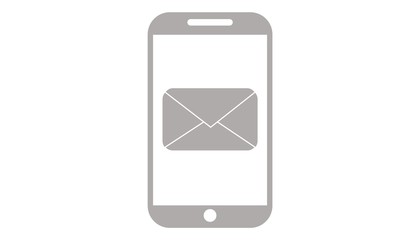 Illustration of smartphone apps icon. Email