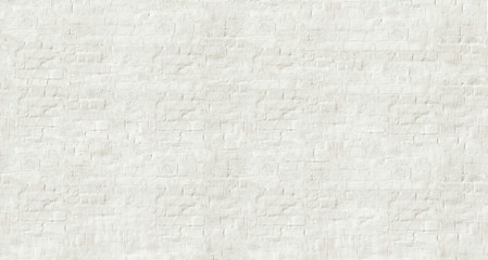 Whitewash painted old brick textured wall with plaster. Background for text or image. 