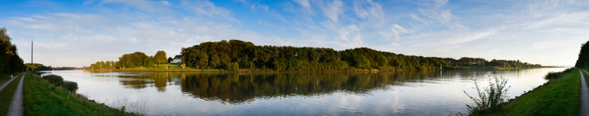 Panorama bei Rendsburg vom Kiel Kanal