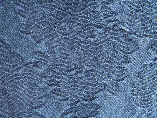 Texture denim with embossed blue in vintage retro style