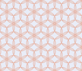 Pink and white floral japanese background. Sakura flowers vector seamless pattern, traditional asian design.