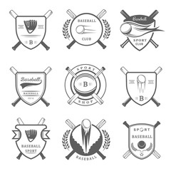 Set of Vector Logo and Badges Baseball