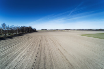 Countryside in early spring, Kurzeme, Latvia.