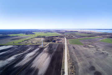 Countryside in early spring, Kurzeme, Latvia.