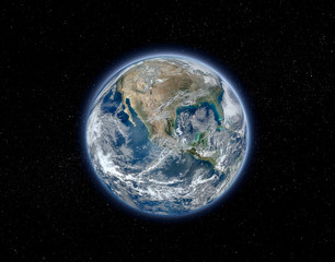 Planet Earth, North America view from space (Elements of this image furnished by NASA)