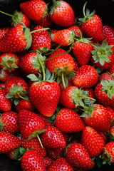 Fresh ripe perfect strawberry for background