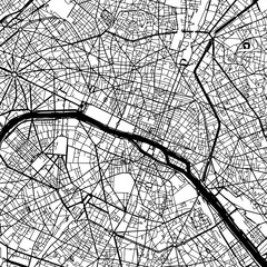 Obraz premium Paris France Vector Map