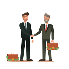 Set of business characters working in office. Vector illustration design No.8
