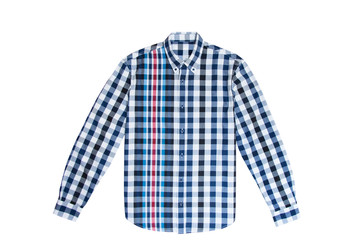 Man's cotton plaid shirt