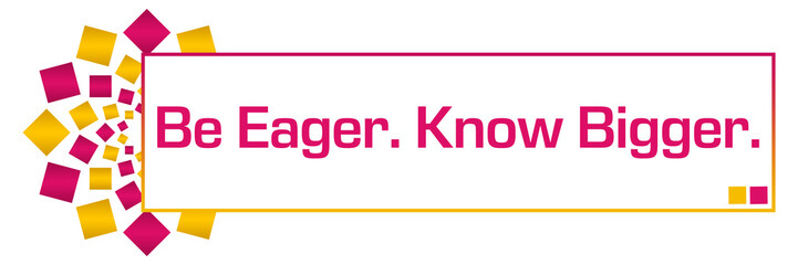 Be Eager Know Bigger Pink Gold Circular Bar 