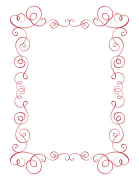 square flourish calligraphy vintage frame. Illustration vector hand drawn EPS 10