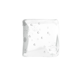 ice cube 3d render on white background