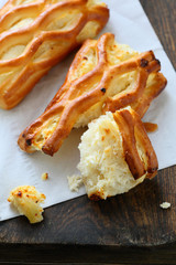 Sweet buns with cottage cheese