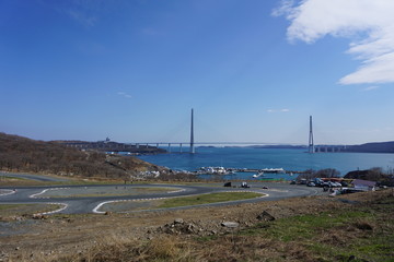 Мост на о. Русский. Приморский  край. Россия.