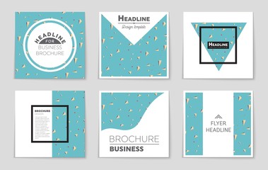 Abstract vector layout background set. For art template design, list, front page, mockup brochure theme style, banner, idea, cover, booklet, print, flyer, book, blank, card, ad, sign, sheet,, a4