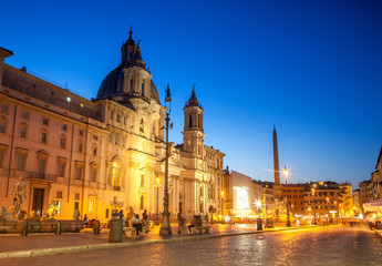 Fototapeta na wymiar Rome Piazza Navona