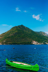 Fototapeta na wymiar Yachts and boats in the Adriatic Sea, in Montenegro