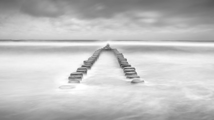 Ostseebad Zingst Langzeitbelichtung mit Wolken