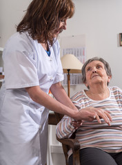 Obraz premium Support of the elderly