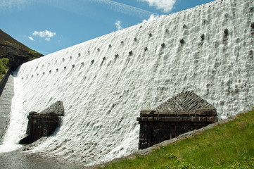 Elan valley dams and summertime scenery.
A summer scene around the Elan valley of Wales.