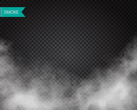 Clouds Or Smoke Vector On Transparent Background