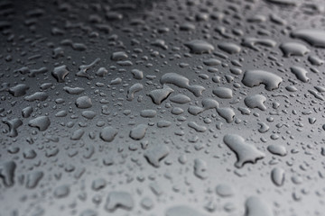 water drops on the surface