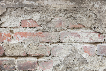 Old Ruin Brick Wall