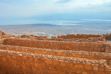 Ruins of Masada fortress, Israel