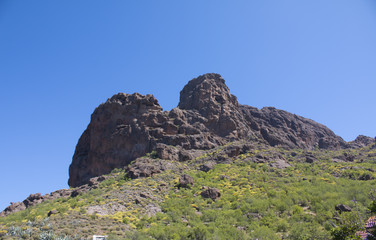 mountains on the island of gran canaria