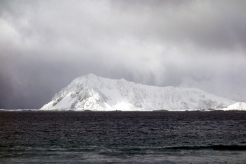 mountain from sea