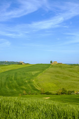 Countryside landscape around Pienza Tuscany