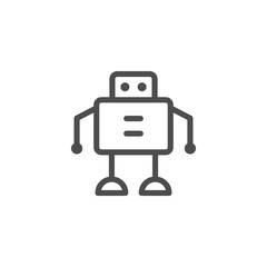 Robot line icon