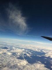 Fototapeta premium fly over the cloud