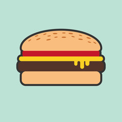Burger flat icon