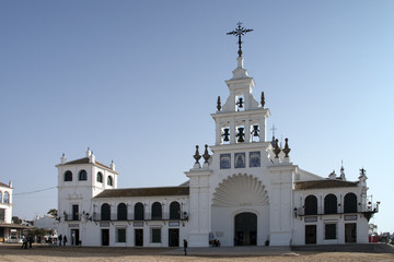 Ermita de El Rocío en la provincia de Huelva